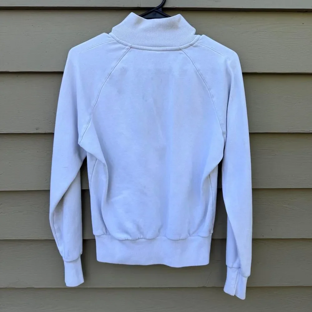 Nike Men's White and Grey Sweatshirt